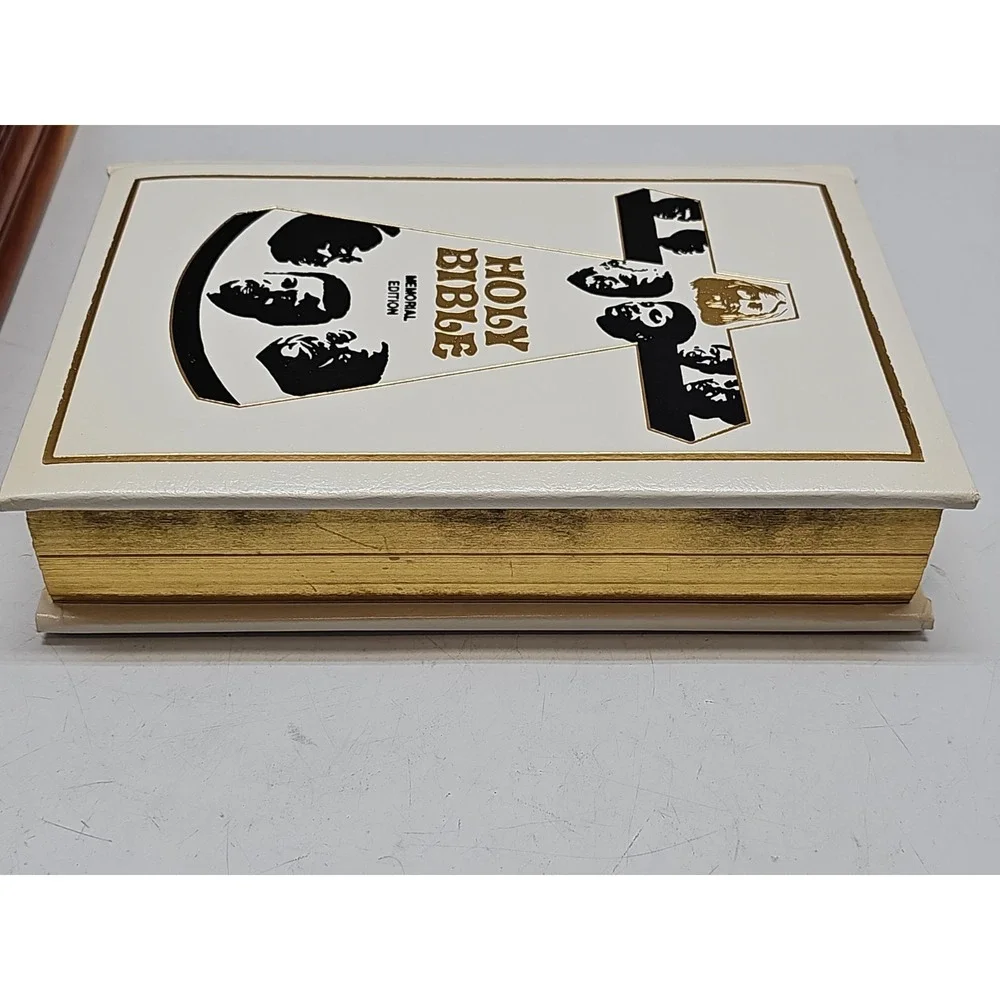 Holy Bible Black Heritage Edition, King James Version, Used, 1976 W/ Cedar Box